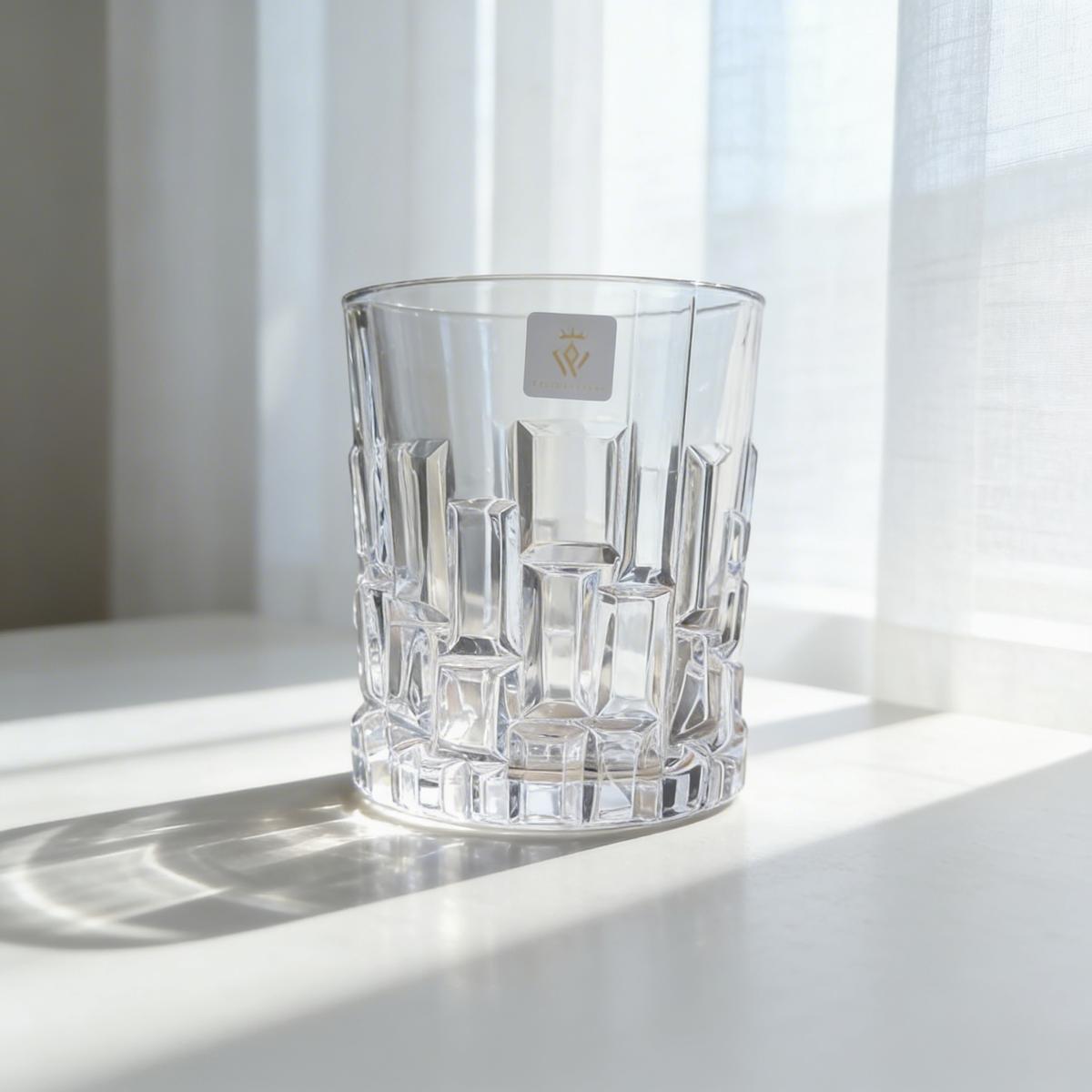 Premium glassware with elegant lighting
