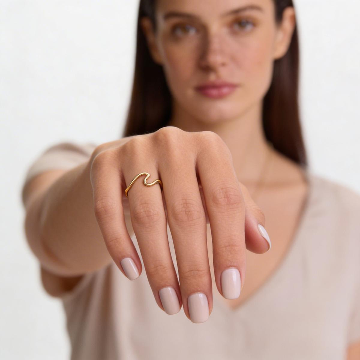 Minimalist earrings on clean white background for e-commerce